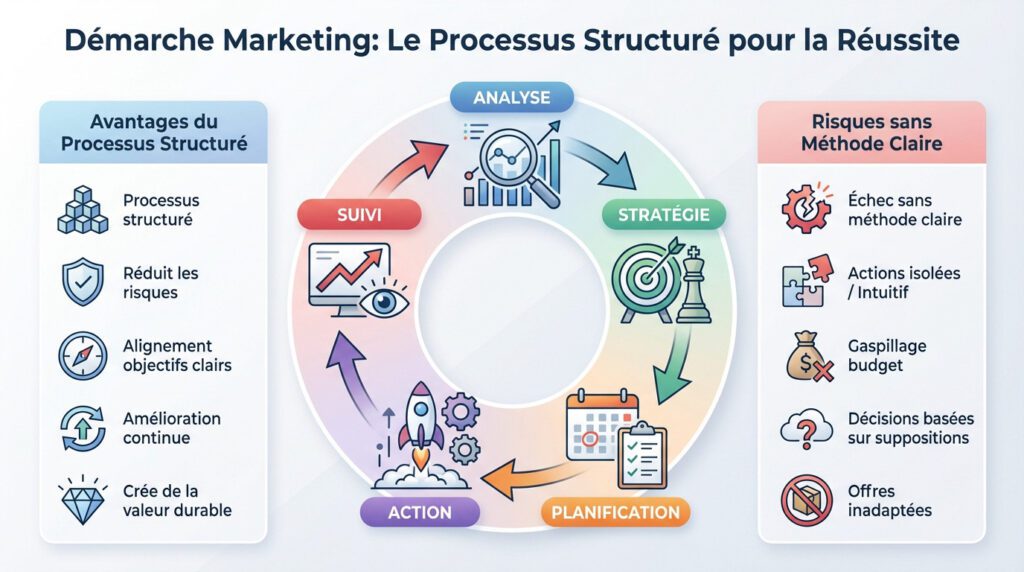 Démarche marketing | 5 étapes clés pour réussir [2026]